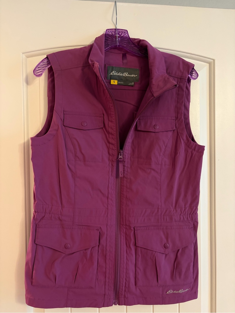 Eddie Bauer Women's Travex Magenta Utility/Hiking Vest